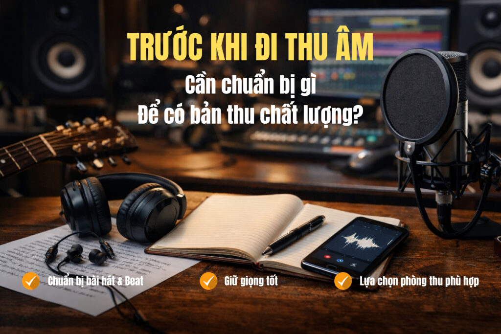 chuẩn bị truocs khi đi thu âm