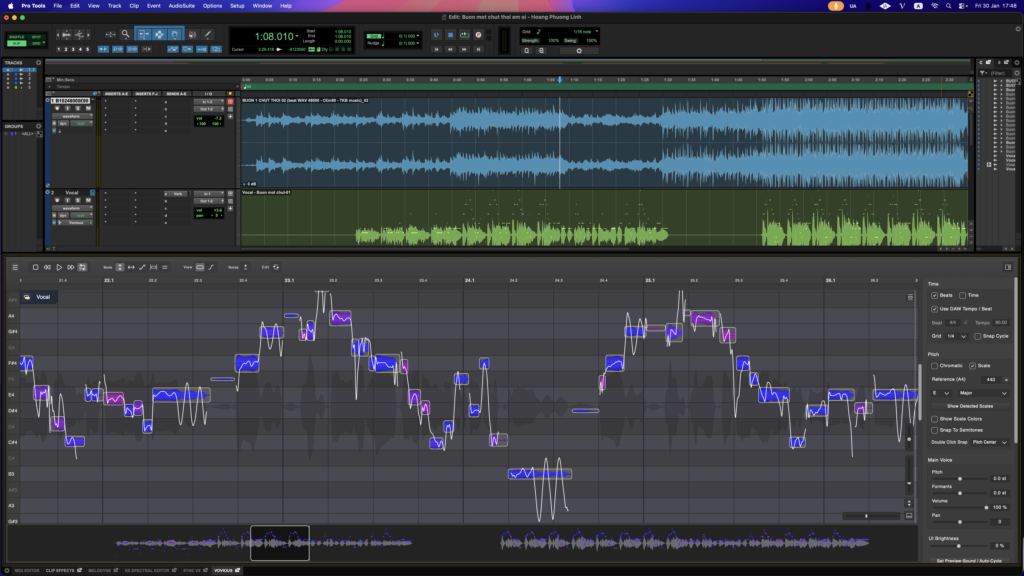 Vovious chỉnh phô