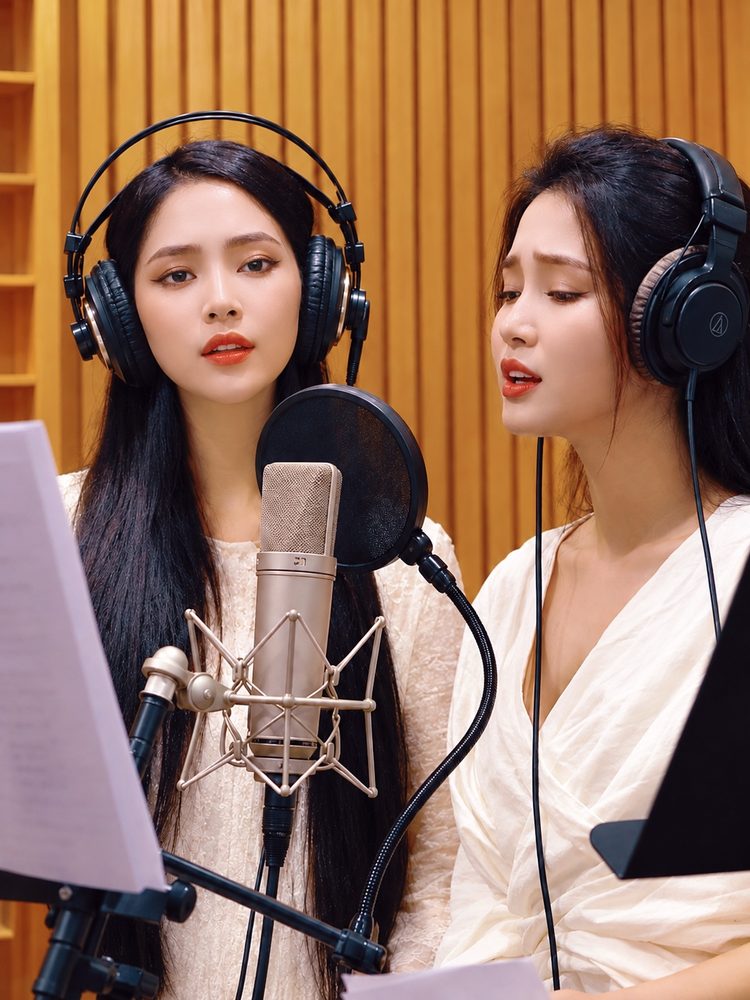 Phương Anh – Phương Ý thu âm tại phòng thu CM Recording